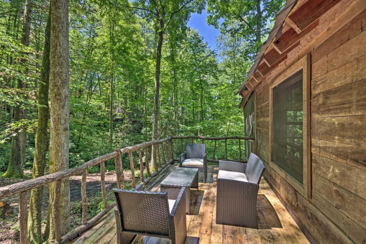 Creekside Cabin With Deck In Pisgah Forest! Barnardsville Ngoại thất bức ảnh