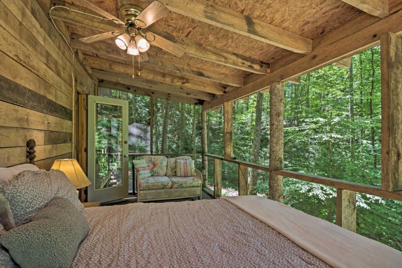 Creekside Cabin With Deck In Pisgah Forest! Barnardsville Ngoại thất bức ảnh