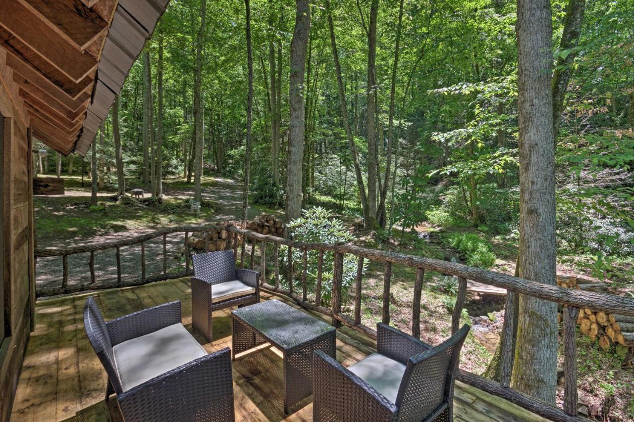 Creekside Cabin With Deck In Pisgah Forest! Barnardsville Ngoại thất bức ảnh